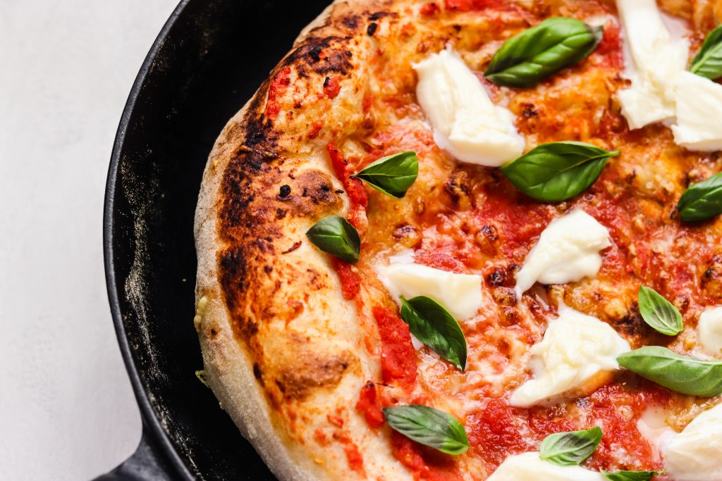 täydellinen pizza kotona