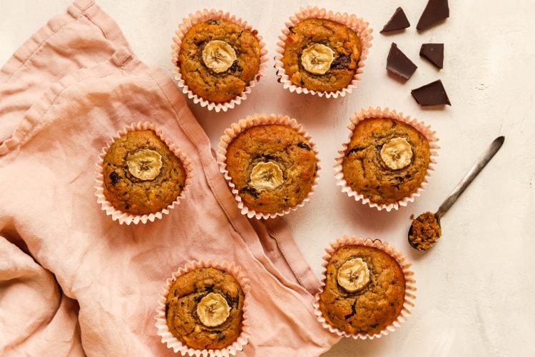 Banaanimuffinit, banaanimuffinssit, banaanimuffinsit, suklaahippumuffinsit, suklaahippumuffinit