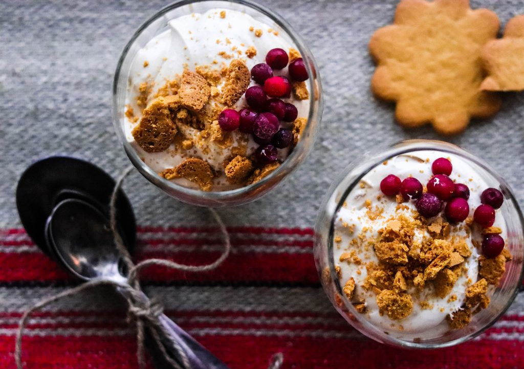 Kahden raaka-aineen Biscoff-mousse