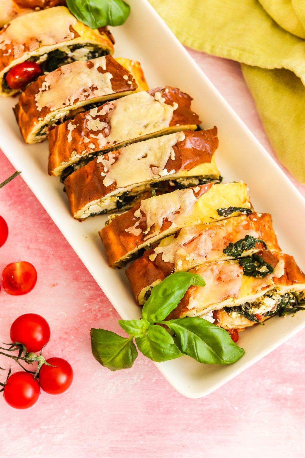 pinaatti-feta munakasrulla