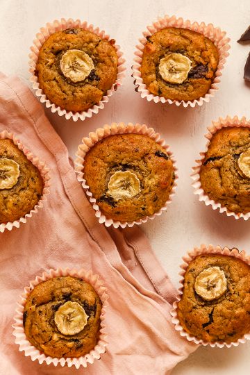 Banaanimuffinit, banaanimuffinssit, banaanimuffinsit, suklaahippumuffinsit, suklaahippumuffinit